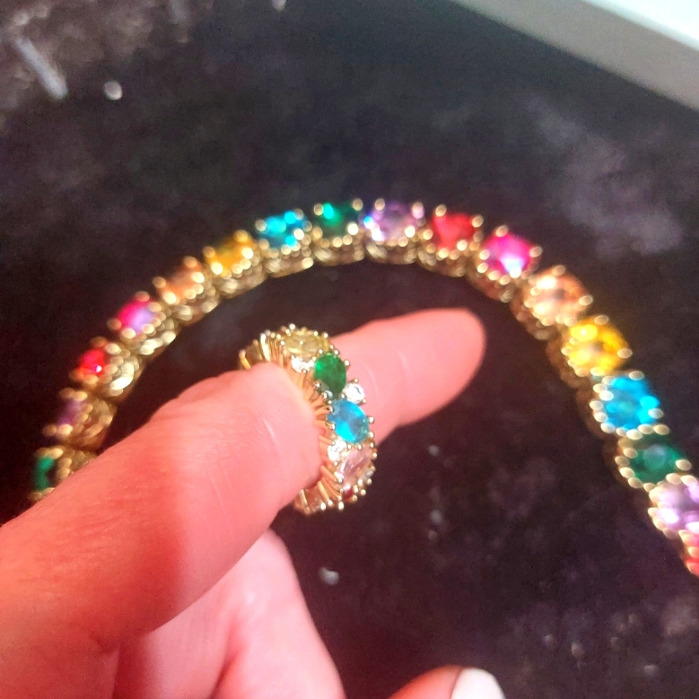 Park lane multi color impression ring...,new